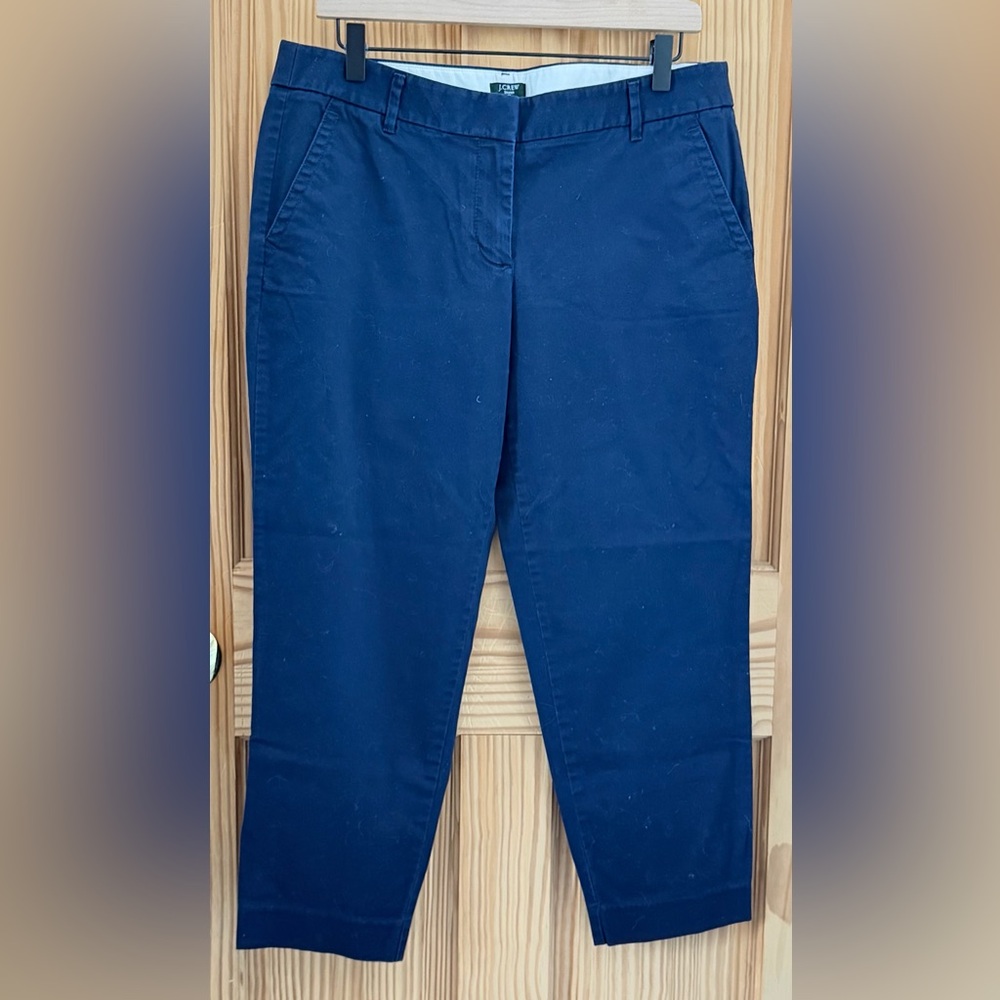 J. Crew Dark Navy Cropped Ankle Pants